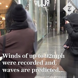 Flood warnings have now reached an all-time record, with a staggering 594 in place across England. Follow the latest #StormDennis news here: https://www.telegraph.co.uk/news/2020/02/16/storm-dennis-uk-weather-forecast-rain-winds-flooding/ | The Telegraph
