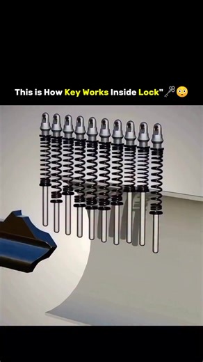 𝐒𝐜𝐢𝐞𝐧𝐜𝐞 𝐓𝐡𝐚𝐭 𝐇𝐢𝐭𝐬 𝐃𝐢𝐟𝐟𝐞𝐫𝐞𝐧𝐭 on Instagram: "A simple twist of a key feels effortless, but inside the lock, a precise mechanical dance is taking place. This video reveals the hidden science behind how a key actually works: 1️⃣ Unique Key Cuts: Every key has specific ridges and grooves designed to match one exact lock. These cuts are not random — they’re calculated down to millimeters. 📏 2️⃣ Pin Tumbler System: Inside most locks are spring-loaded pins split into two parts. 