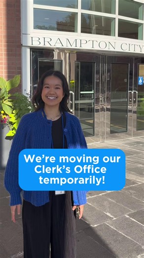 The Clerk’s Office has a new temporary home and we’re showing you how to get there. With renovations taking place at City Hall, we’ve moved the Clerk’s Office to the third floor of our West Tower building. During this time, all services will remain open and will operate by cashless payment only. Learn more 🔗: www.brampton.ca/clerks | City of Brampton – Your Local Government