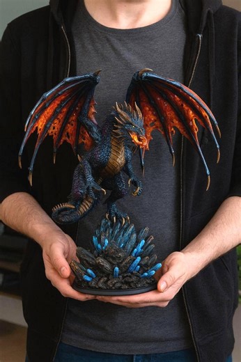 Dragon STL File – Fantasy Model for 3D Printing | Commercial License - Etsy