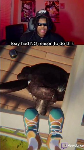 foxy is TOO fast now 😂 (Twitch/YT: HeyyVance) #helloneighbor #fnaf #horrorgaming