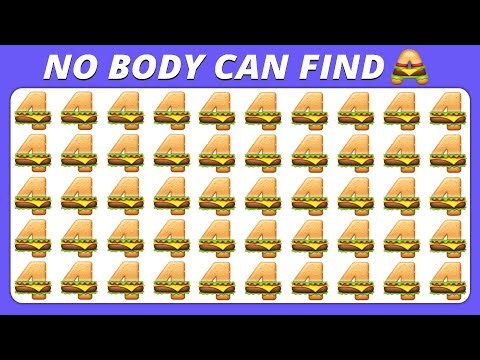 Find The Odd One Out | Emoji Quiz | 3 Level 🎚️ | Easy,Medium & Hard With EXTREME BURGER 🍕 🍔 Edition