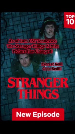 Guys it’s happening as a 1 AM central standard time I’m in Tennessee! The Netflix original photo for season five has changed! This is a code red compound gate is real. It’s happening. Look at what has been taking place!!! ❤️❤️❤️#strangerthings5 #comformitygate #netflix #StrangerThings #strangerthingsfinale