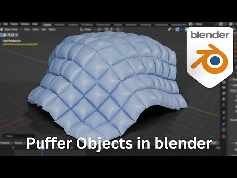 how to Make Puffer Objects in blender | blender tutorial