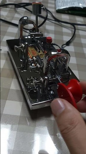 vibroplex bug key, the first time keying test