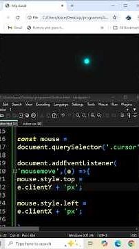 Neon Dinamic Cursor [Css, Js]. #shorts #coding #animatedbutton #webdesign