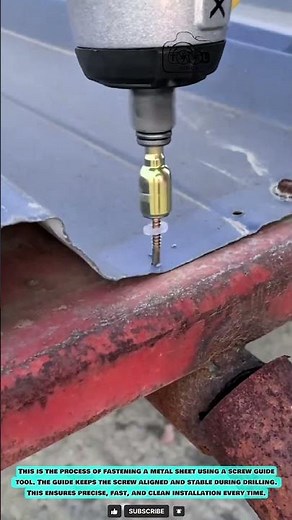 Magnetic Screw Guide Tool for Accurate Metal Sheet Fastening