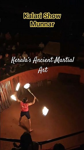 Unbelievable Kalari Skills! Traditional Martial Arts Show in Munnar 🔥 #travelvlog