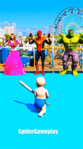 GTA V Motu Patlu and Spider-Man Ragdolls Ep-0170 #gta5 #shorts #spiderman #viralshort