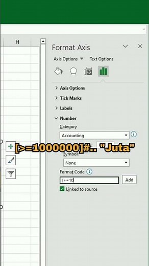 How to Abbreviate Number Notation in Excel Charts