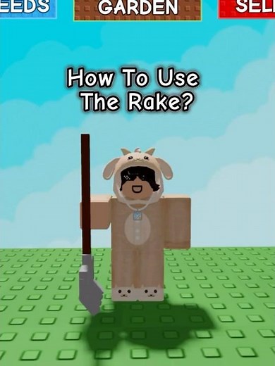 How To Use The New Rake Gear!! #growagarden #roblox