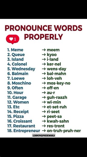 Pronounce These Words Correctly! 🤯🔊