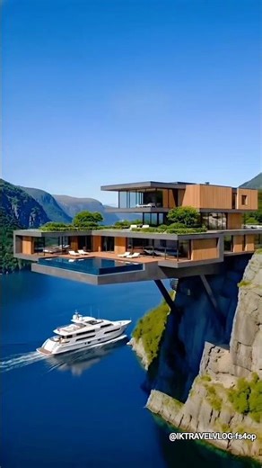 Luxury Floating House on Water 🏡🌊| Unreal Living Experience |#shorts #FloatingHouse #luxurylifestyle
