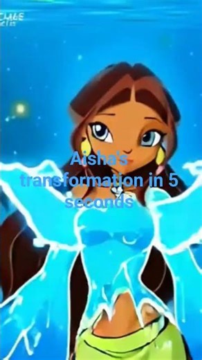 Aisha's transformation #winxclub #aisha #layla #magic #winx #transformation #shorts