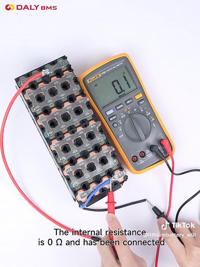 Wiring steps of Lithium Battery&BMS #lithium #battery #bms #factory #dalybms #lifepo4 #offgrid #electricvehicle