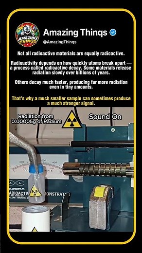 Not All Radioactive Materials Are Equally Radioactive