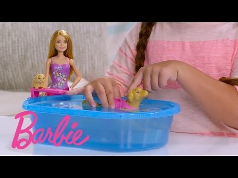 Barbie® Swimmin' Pup Pool Toy Tips | ‪@Barbie‬