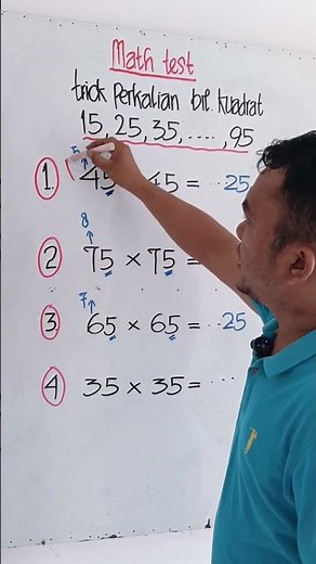 Tricks for square numbers #maths #fastmathmethods #fastmultiplication