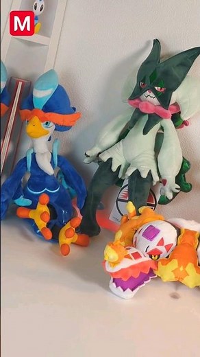 Pokémon Scarlet & Violet - Meowscarada, Quaquaval & Skeledirge Plushies💚💙❤️