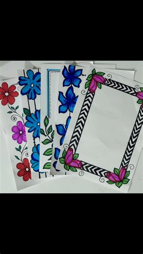 Border designs for school project