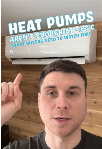 A lot of cottages now run heat pumps for heat AC, but they can struggle around -30°C. The key isn’t “does it have a heat pump?” — it’s “what’s the backup heat?” A small detail that gets missed all the time when buying rural. Cottage buyers, don’t skip this!