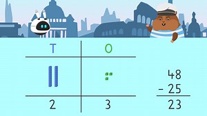 Subtracting Two-Digit Numbers Using Base Ten Blocks | sofatutor.com