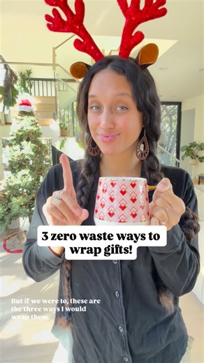 Love Of Earth Co. | Zero Waste on Instagram: "COMMENT “HOLIDAY” & I’ll send you my FULL Zero Waste Gift Wrapping Guide with even MORE ideas!🎄🎁💡♻️ How are you wrapping your gifts this year?"