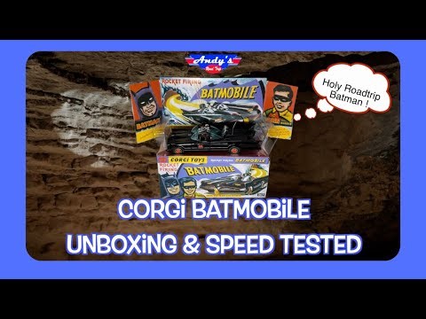 Batmobile Corgi Unboxing & Speed Tested