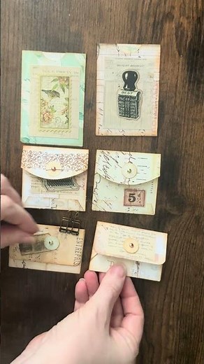 Three of the CUTEST Little Envelopes/Pockets (Scrapbuster)