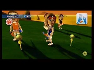 Wii Sport Resort - Wii - Archery (Intermidate) - Part 2 (Angelica & Nanim Vs Evelyn & Voilet)