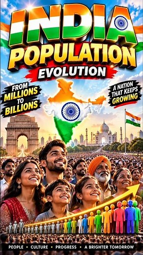 India’s Population Explosion 🇮🇳 | 1901–2025 👀