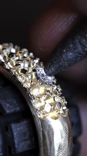 Diamond Setting on Gold Ring | Jewelry Making Process 💎
