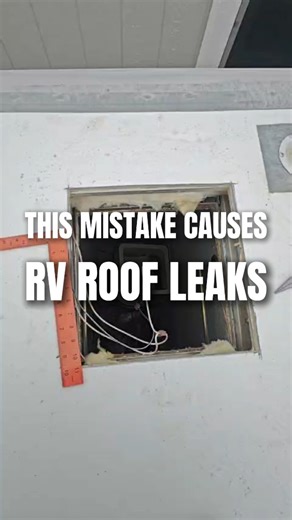 RV Roof Repair 🛠 Coating | Sealing on Instagram: "This is one of the most common RV roof mistakes. Skipping the gasket leads to leaks and water damage. Always apply gasket first when installing roof elements. #RVRoofRepair #RVLeaks #RVLifeUSA #RVMaintenance #CamperRepair #RVTips #RVService #RVRoof"