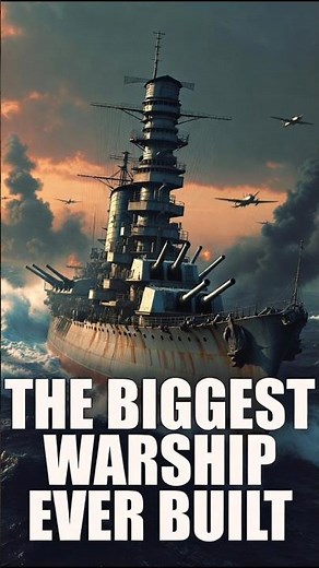 The Biggest Battleship Ever Built — Sunk in Hours | WWII #history #battleship #video #facts #shorts