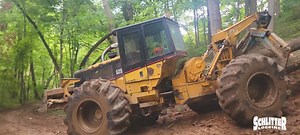 Steep Hill CAT 525B Grapple Skidder Skidder Operator: Timber Vixen Couple big Red Oak trees being skidded down a challenging steep hill, was no problem for Vixen. Great work doing what it takes to be a Midwest Logger. Gotta take high risk at times in this industry to get a check. Gotta get out the 🪵 #schlitter #schlitterlogging #family #business #logging #midwest #Iowa #axemeniowa #walnut #oak #maple #hickory #lumberjack #wesaluteloggers #honoringlumberjacks #imnotaquitterimaschlitter | Schlitt