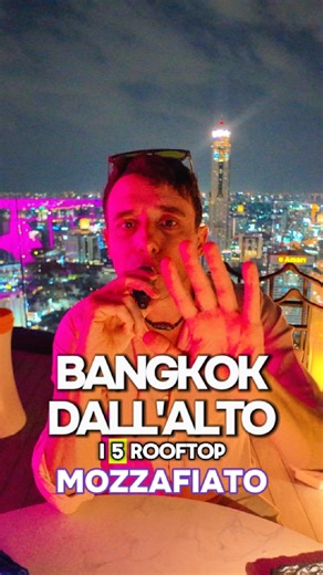 Thailand 🏅Top-Rated Tours & Experiences on Instagram: "5 Rooftop imperdibili di Bangkok: A Bangkok i rooftop sono ovunque, ma non tutti valgono davvero la pena. Se dovessi sceglierne cinque per vista, atmosfera e drink, direi: -Sky Bar al Lebua -Octave Rooftop -Above Eleven -Red Sky -Hanuman Perfetti per il tramonto e per vedere Bangkok dall’alto. Bonus tip: vestiti elegante, no infradito, canottiere o shorts sportivi. Il dress code è spesso controllato. 👉🏻 Salva questo reel se vieni a Bangko
