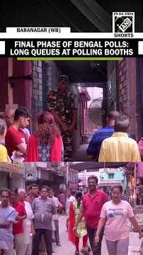 West Bengal Elections 2026: People stand in long queues at the polling booths