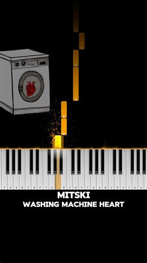Mitski - Washing Machine Heart Piano Easy Tutorial