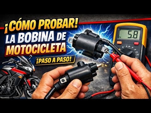 Cómo probar la bobina de ignición o de alta tensión en una motocicletas con multimetro
