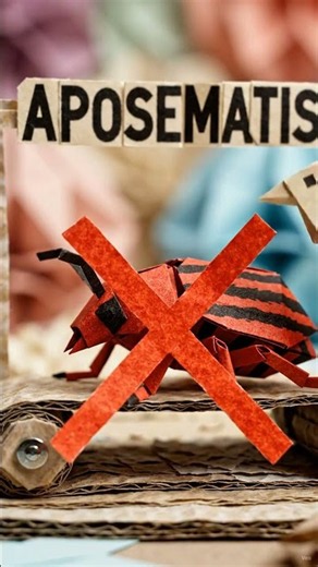 Origami Biology: What is Aposematism? Nature's Warning Signs🚫 Animal Survival Explained!