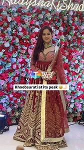 11K views · 140 reactions | @jannatzubair29 turned heads in a stunning red anarkali dress at her friend Adnaan Shaikh’s wedding reception last night, leaving everyone in awe of her khoobsurati! 凉♥️ #tellytalk #tellytalkindia #jannatzubair #celebrity #adnaanwedding #actress #celebstyle #fyp | Telly Talk India | Facebook