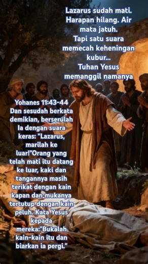Lazarus Sudah Mati 4 Hari… Tapi Yesus Memanggil Namanya #rohanikristen #agama #facts