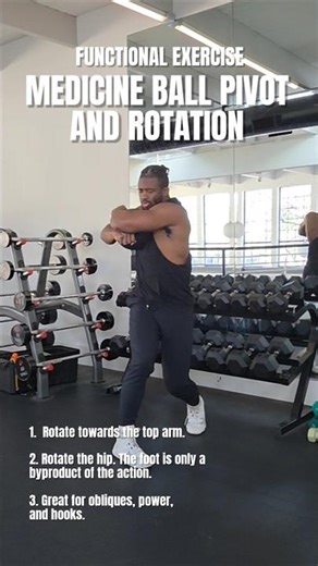 Medicine Ball Pivot and Rotation🥊💥