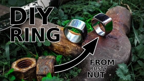 I made a ring from a rusty nut!