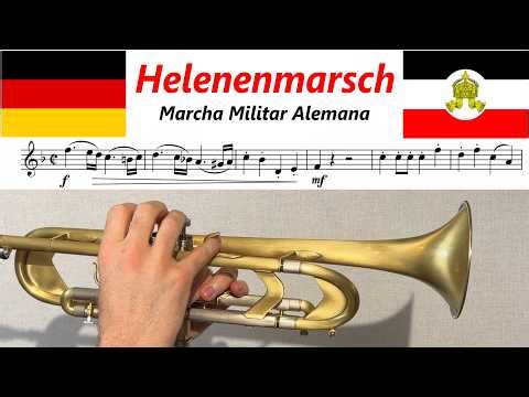 Helenenmarsch - German Military March - Bb Trumpet Cover with Sheet Music
