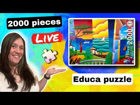 Building Penelope Waits - Educa - 2000 pieces, LIVE - part 1