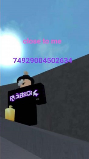 Roblox Audio Id (Close To Me)