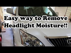 Easily Remove Moisture from Headlight on a 2009 Lexus RX350