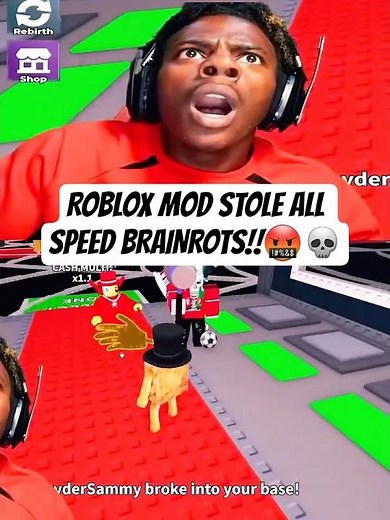 IShowSpeed Got ROBBED by a Roblox MOD in Steal a Brainrot 😭💀🔥