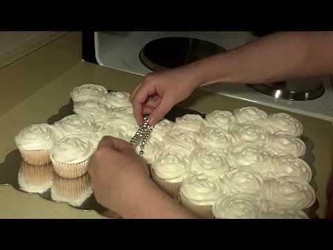 Wedding Dress Cupcake Cake Part 2
